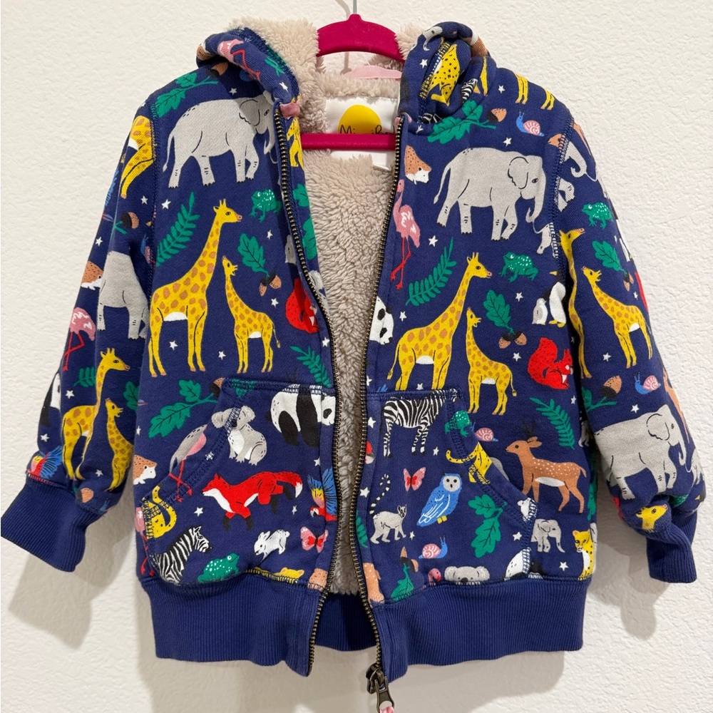 Mini Boden lined hoodie
